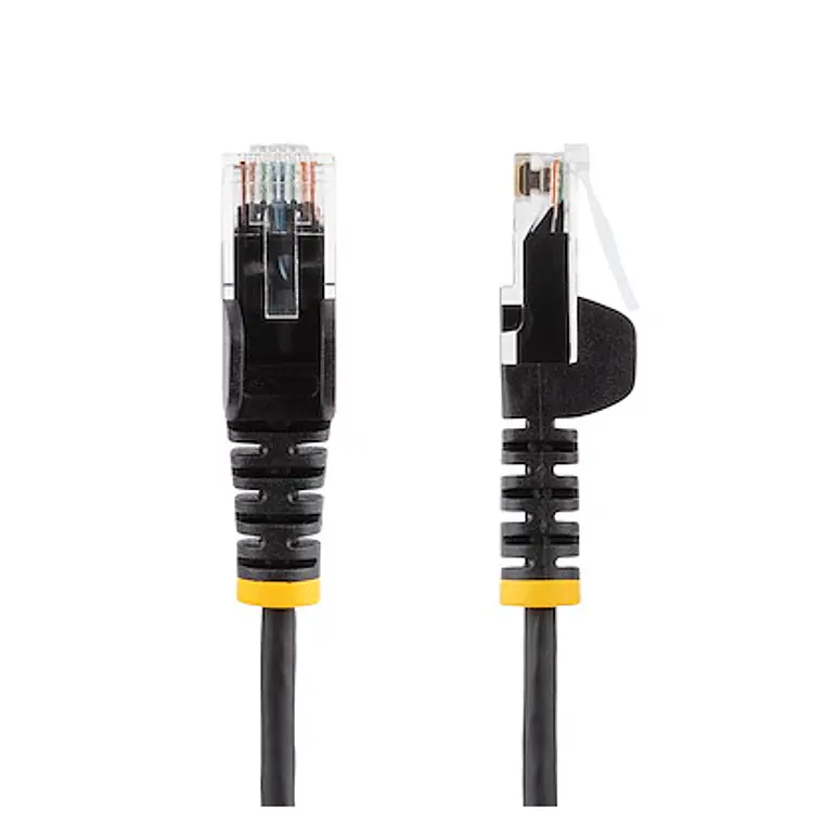 Cable de Red Ethernet CAT6 Delgado LSZH 28AWG Snagless 100W PoE 15m StarTech.com Negro 3