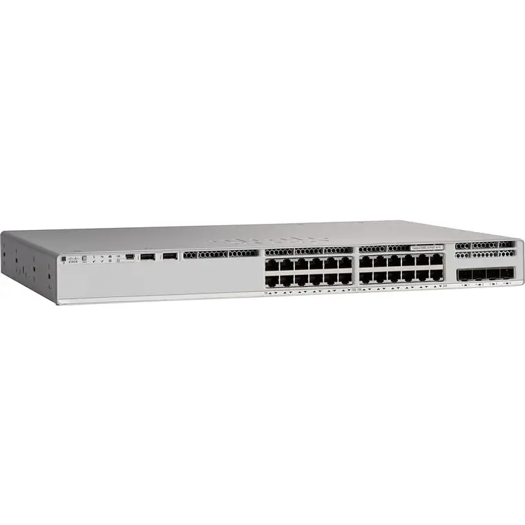 Switch 24 Puertos Administrable Cisco Catalyst 9200L  PoE+ Gigabit con SFP 1