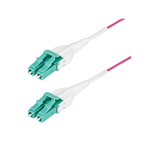 Cable de Fibra Óptica Multimodo OM4 LC a LC UPC 2m Uniboot Violeta Érica StarTech OM4RLCLC2M