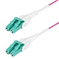 Cable de Fibra Óptica Multimodo OM4 LC a LC UPC 2m Uniboot Violeta Érica StarTech OM4RLCLC2M - Miniatura 1