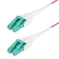 Cable de Fibra Óptica Multimodo OM4 LC a LC UPC 7m Uniboot Violeta Érica StarTech OM4RLCLC7M - Miniatura 1