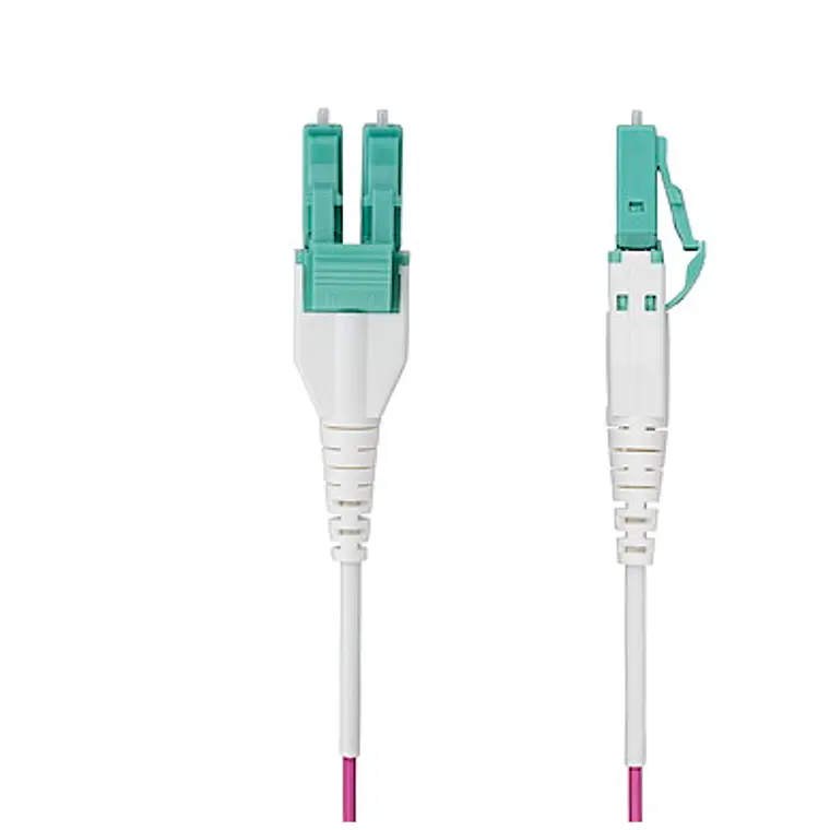 Cable de Fibra Óptica Multimodo OM4 LC a LC UPC 7m Uniboot Violeta Érica StarTech OM4RLCLC7M 2