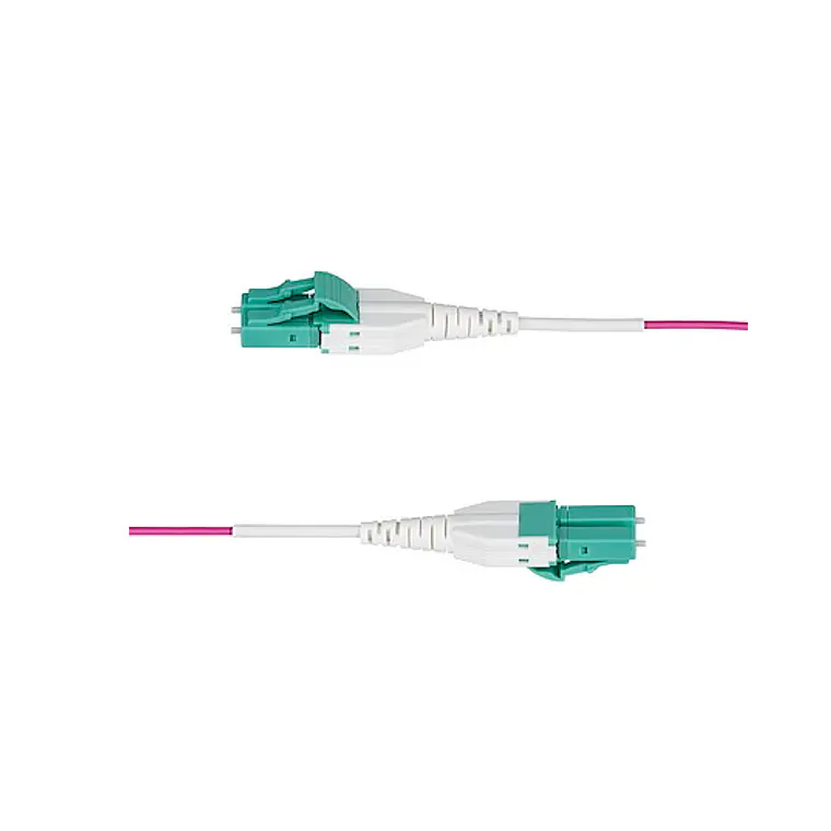 Cable de Fibra Óptica Multimodo OM4 LC a LC UPC 7m Uniboot Violeta Érica StarTech OM4RLCLC7M 3