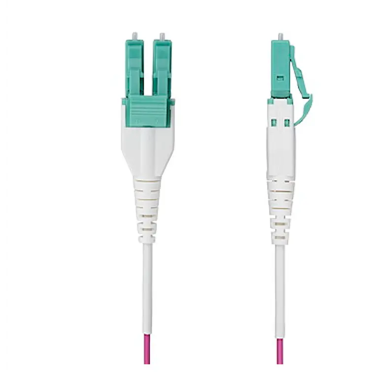 Cable de Fibra Óptica Multimodo OM4 LC a LC UPC 3m Uniboot Violeta Érica StarTech OM4RLCLC3M 2