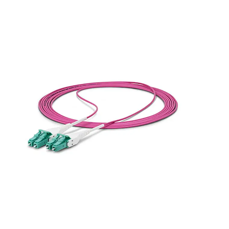 Cable de Fibra Óptica Multimodo OM4 LC a LC UPC 3m Uniboot Violeta Érica StarTech OM4RLCLC3M 5