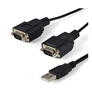 Adaptador USB a Serie RS232 de 2 Puertos FTDI 1,8m StarTech ICUSB2322F 