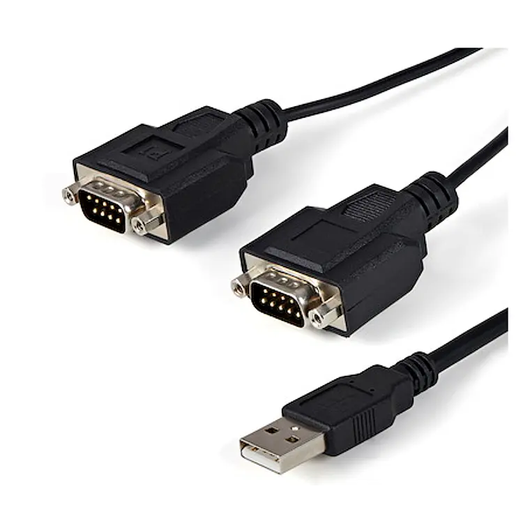 Adaptador USB a Serie RS232 de 2 Puertos FTDI 1,8m StarTech ICUSB2322F 1