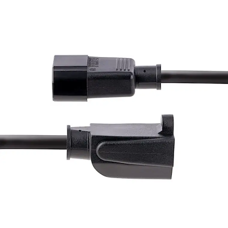 Cable de 0.3m de Extensión IEC 320 C14 a NEMA 5-15R, 10A 125V, 18AWG 2