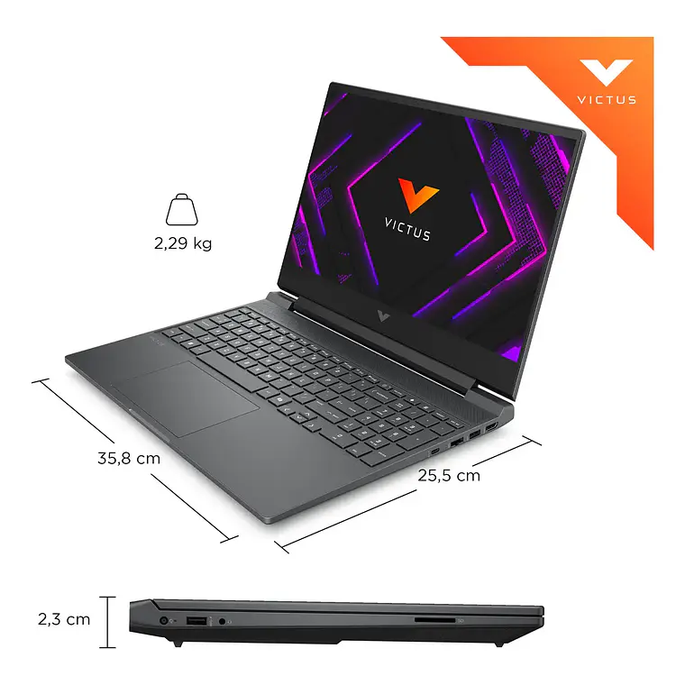 Notebook HP Victus de 15.6