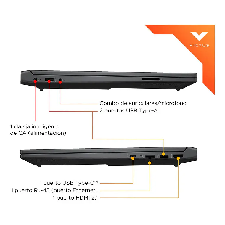 Notebook HP Victus de 15.6
