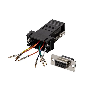 Adaptador Conversor Modular DB9 a RJ45 StarTech Hembra a Hembra (GC98FF)