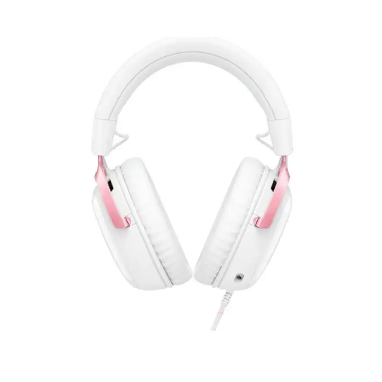 Audífonos Gamer HyperX Cloud III White Pink 53mm USB 3.5mm (9W1Q4AA) 2