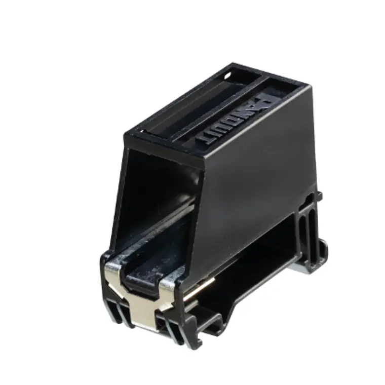 Adaptador Blindado Panduit Mini-Com de 1 Puerto para Riel DIN 35mm (CADIN1BL-S) 1