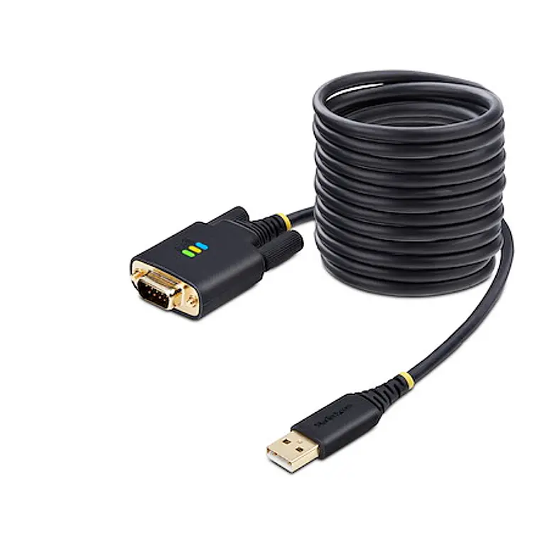 Cable Adaptador USB a Serie RS232 DB9 de 3m FTDI con Retención COM StarTech.com (1P10FFC-USB-SERIAL) 1