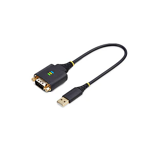Cable Adaptador USB a Serie RS232 DB9 de 30cm FTDI con Retención COM StarTech.com (1P1FFC-USB-SERIAL)