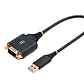 Cable Adaptador USB a Serie RS232 DB9 de 30cm FTDI con Retención COM StarTech.com (1P1FFC-USB-SERIAL) - Miniatura 1