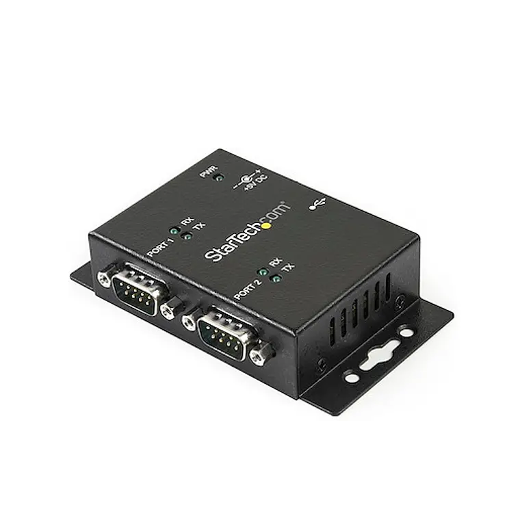 Concentrador Industrial USB a Serie RS232 de 2 Puertos con Riel DIN StarTech.com (ICUSB2322I) 1