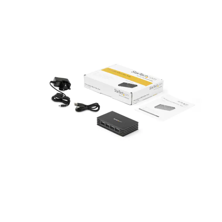 Concentrador Hub USB 2.0 de 7 Puertos StarTech.com ST7200USB2 Adaptador de Corriente 4
