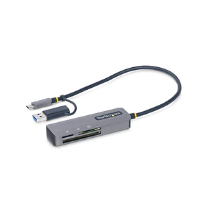 Lector de Tarjetas SD microSD CompactFlash USB-C y USB-A StarTech 5Gbps 30cm