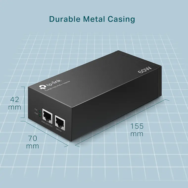 Inyector PoE++ 60W Gigabit TP-Link TL-POE170S 6