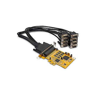 Tarjeta Serie PCI Express StarTech 8 Puertos RS-232 DB9 con Cable Multiconector