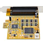 Tarjeta Serie PCI Express StarTech 8 Puertos RS-232 DB9 con Cable Multiconector - Miniatura 4