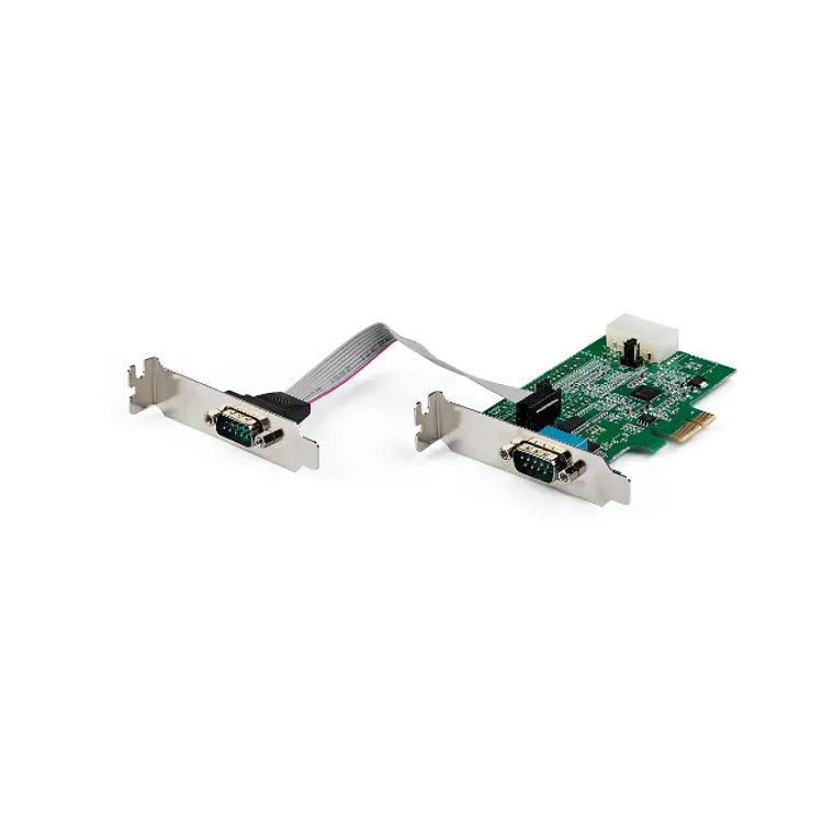 Tarjeta Adaptadora Serie PCI Express a 2 Puertos RS-232 DB9 (Perfil Bajo / Estándar) 1