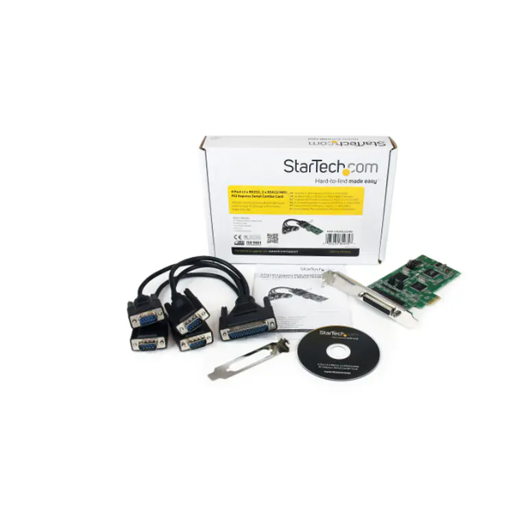 Tarjeta Adaptadora PCIe Express StarTech 4 Puertos (2x RS-232, 2x RS-422/RS-485)  7