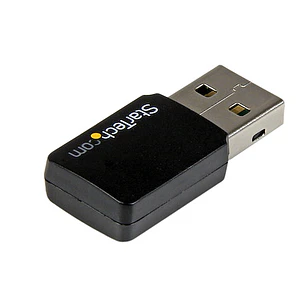 Adaptador de red WiFi USB Dual Band StarTech Mini AC600 433Mbps (USB433WACDB)