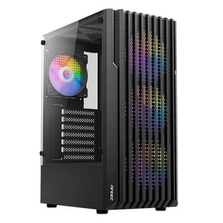 Gabinete Gamer Antec AX22 ELITE (Mid-Tower, Vidrio Templado, 4 Ventiladores RGB Incluidos, Malla Frontal) 2