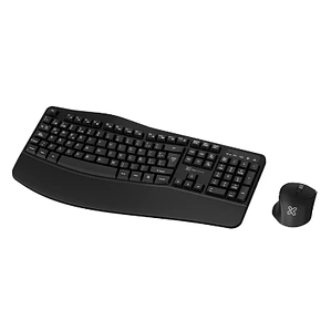 Dúo de Teclado y Mouse Inalámbricos Ergonomicos Premium con Modo Dual - Klip Xtreme 