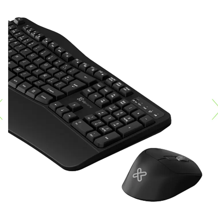 Dúo de Teclado y Mouse Inalámbricos Ergonomicos Premium con Modo Dual - Klip Xtreme  2