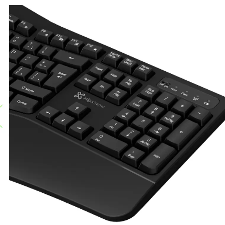 Dúo de Teclado y Mouse Inalámbricos Ergonomicos Premium con Modo Dual - Klip Xtreme  4