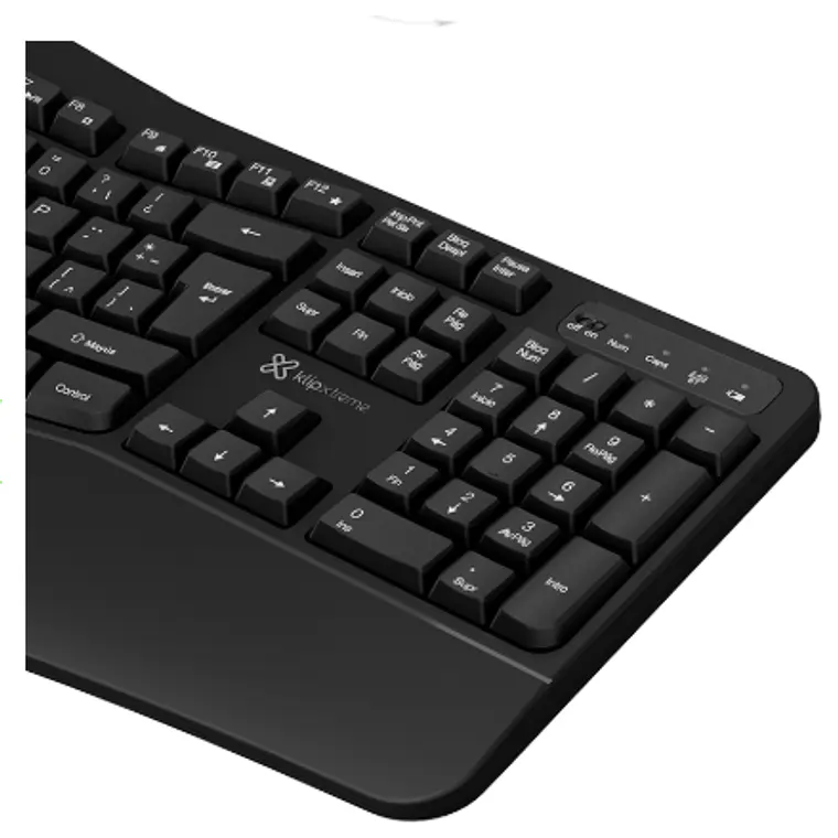 Dúo de Teclado y Mouse Inalámbricos Ergonomicos Premium con Modo Dual - Klip Xtreme  5