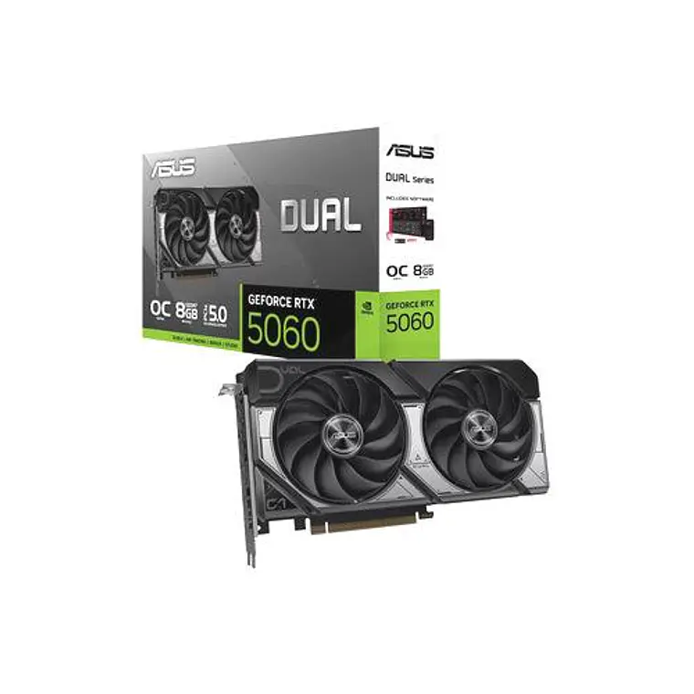Tarjeta de Video ASUS Dual GeForce RTX™ 5060 OC 8GB GDDR7 1