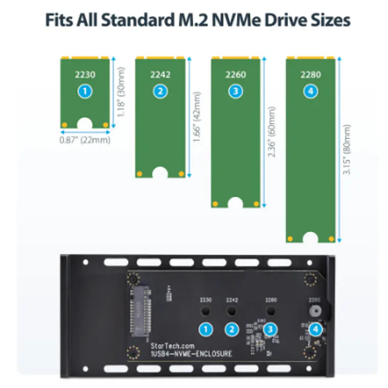Disco Duro 40Gbps externo para SSD - Startech 4