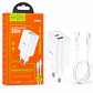 Cargador de Pared Rápido HOCO C80A 20W con Cable USB-C a USB-C Incluido - Miniatura 2