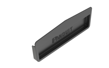 Adaptador de Tapa Lateral para Cables / Pasa Cables Lateral Negro - Panduit