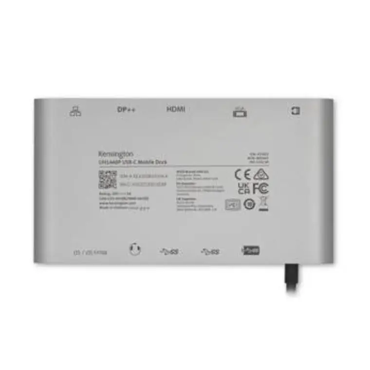 Replicador de Puertos Múltiples Móvil USB-C Kensington UH1440P 10 en 1 4