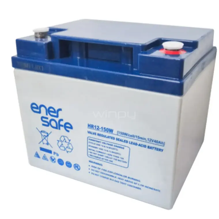 Batería VRLA Sellada de Plomo-Ácido Enersafe HR 12V 33Ah / 125W@15min 1