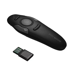 Presentador Inalamrico Targus con puntero láser (Haz Rojo, RF 2.4GHz)