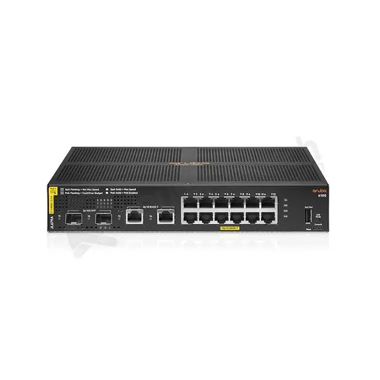 Switch 12 puertos Aruba CX 6100 12G CL4 2SFP+ (139W) L2 2