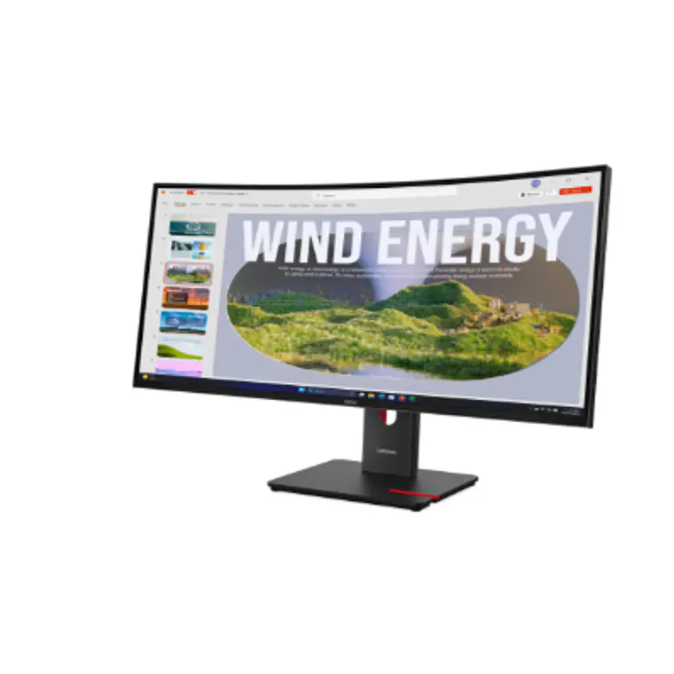 Monitor 34“ ThinkVision T34w-30 Lenovo UltraWide WQHD Curvo USB-C RJ45 120Hz 3