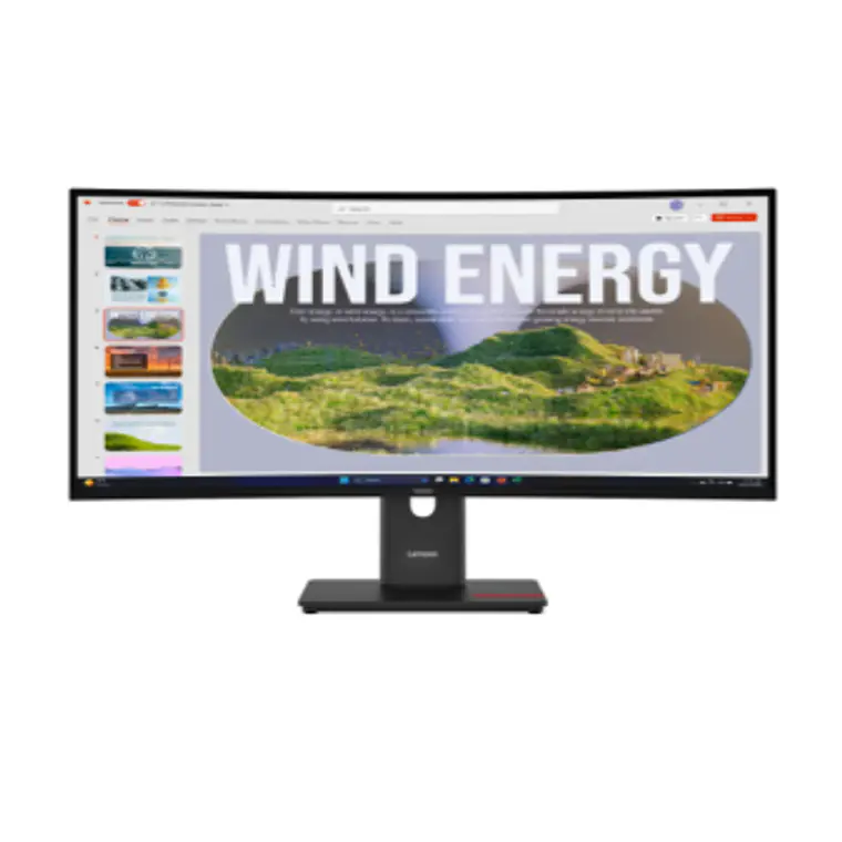 Monitor 34“ ThinkVision T34w-30 Lenovo UltraWide WQHD Curvo USB-C RJ45 120Hz 1