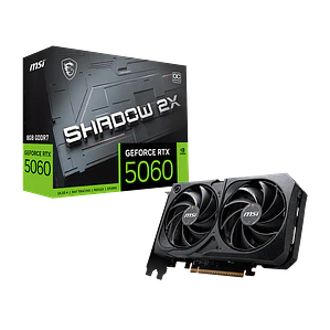 Tarjeta de Video MSI GeForce RTX 5060 8G SHADOW 2X OC GDDR7