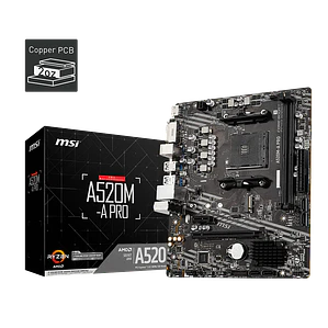 Placa Madre MSI A520M-A PRO (Socket AM5 / AM4)