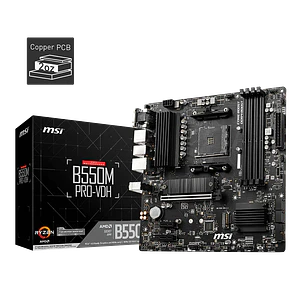 Placa Madre MSI B550M PRO-VDH (Socket AM4 / mATX)
