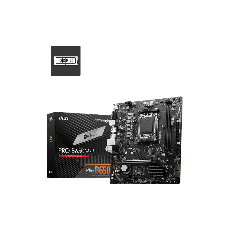 Placa Madre MSI PRO B650M-B (Socket AM5 / DDR5 / mATX) 1