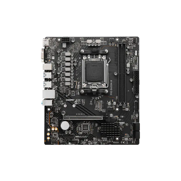 Placa Madre MSI PRO B650M-B (Socket AM5 / DDR5 / mATX) 2