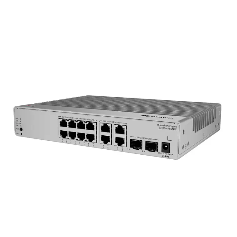 Switch 12 Puertos PoE+ PoE++ 2.5G 10G SFP+ Montaje en Rack 3